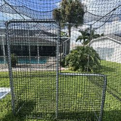 40ft Batting Cage With L Screen