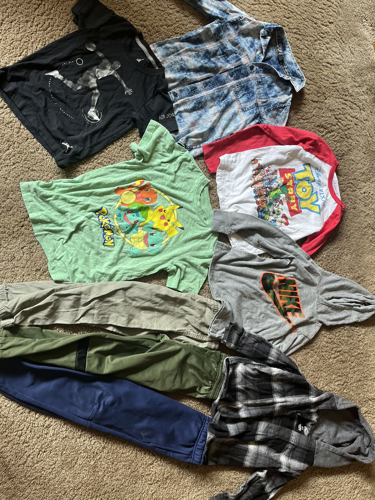 Boys Size Small 6/7 And Medium 8 Clothing Lot