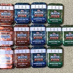 2021/22 Match Attax Empty Soccer Tin Cans.