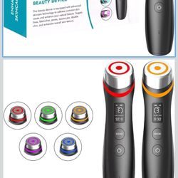  Pro Anti-Wrinkle Device| 6-in-1 Real Glass Glow Beauty Massager with 5 Modes | Looking Glass Skin | Korean Skin Care Enhanced Absorption, Elasticity,