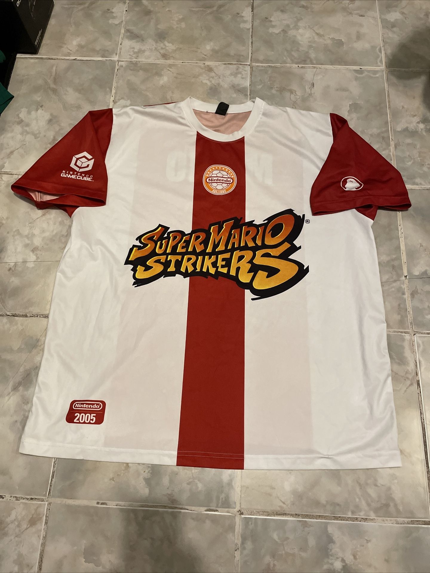 Super Mario Strikers Shirt Promo Jersey 2005 Adult Size XL Nintendo Gamecube