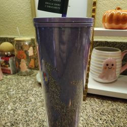 2022 Starbucks Halloween Raven Glow In The Dark Cup