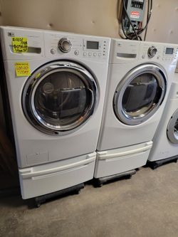 lg Steam Washer and Dryer. excellent conditions. 60-days warranty. delivery today.#1727/1728