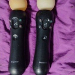 Ps3 Move Controllers, Untested, Selling As Is