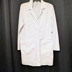 Cherokee Authentic Workwear Medical Nursing White Lab Coat Small #9361
