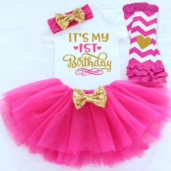 First Birthday tutu baby outfit