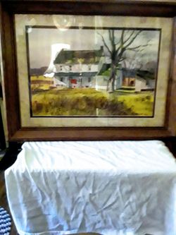 Randolph by watercolor painting signed