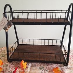 RGI home Counter Rack, Tray Farmhouse, Spice Rack