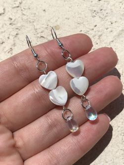 handmade mother of pearl earrings
