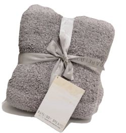 Barefoot Dreams Luxe Heathered Strip Throw Blanket **New**