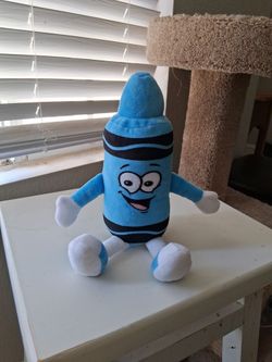 Blue Crayon Character Stuffed Plush Toy