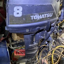 Tohatsu 8 Outboard Short Shaft Tiller 