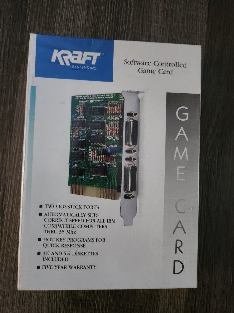 Game Card Kraft Systems New