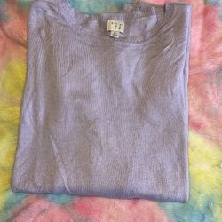 Women's A.N.D.E.A.W.Y.Lavender Crew Neck Sweater size xl long sleeves brand new