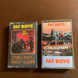 FAT BOYS Cassette Tapes: COMING BACK HARD AGAIN & CRUSHIN’