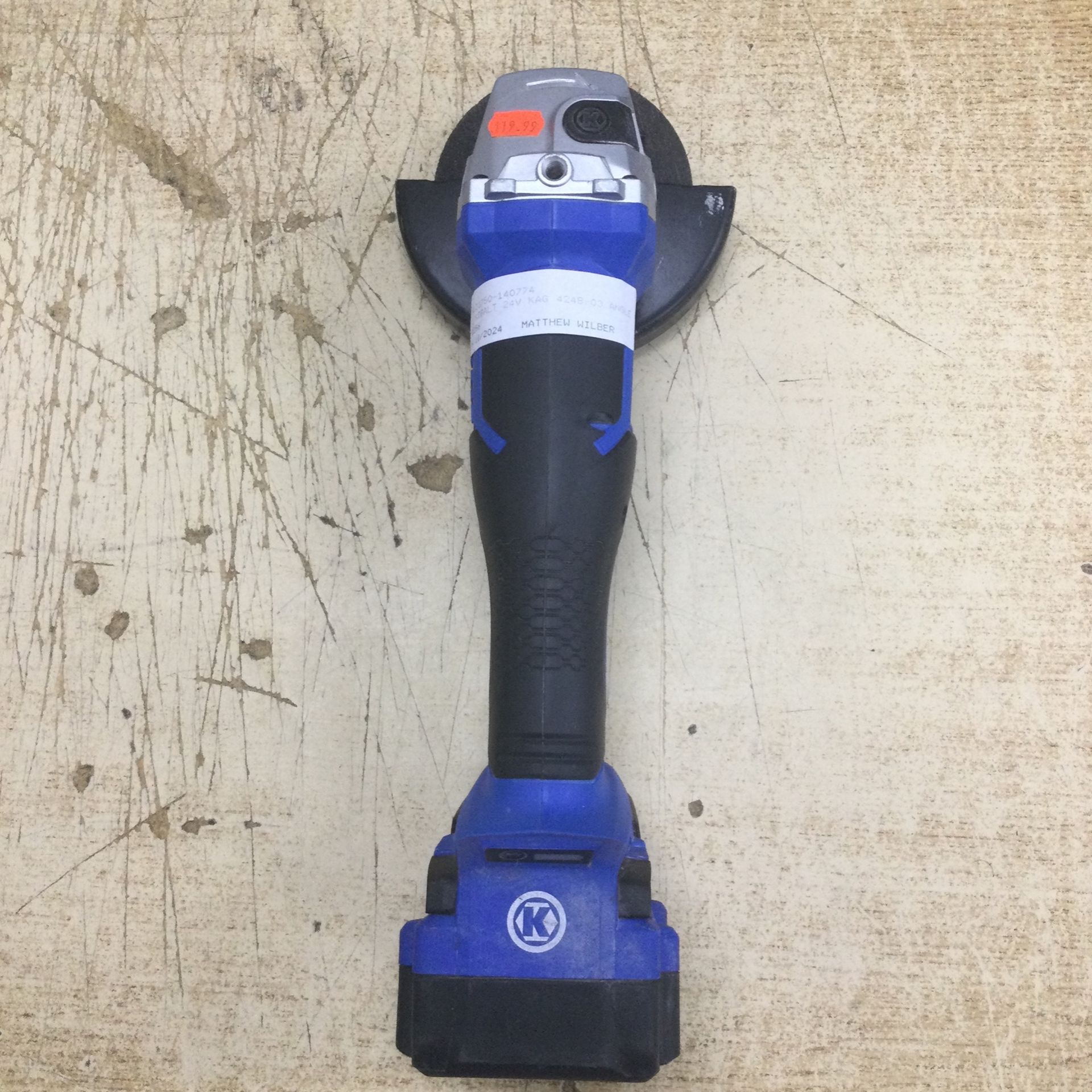 Kobalt 3-in 24-volt Trigger Switch Brushless Cordless Angle Grinder (Tool Only) Item #1076083 | Model #KMC 224B-03