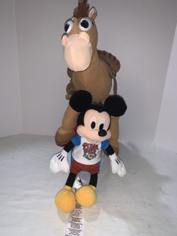 Disney Plush Toys - Bullseye & Mickey (Pixar Pier)