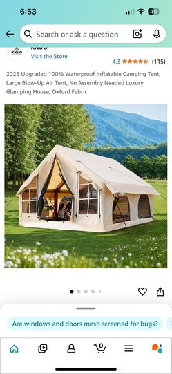 Air Tent 10x10 Khaki 