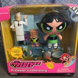 2001 Trendmasters The Powerpuff Girls Professors Labratory New Sealed