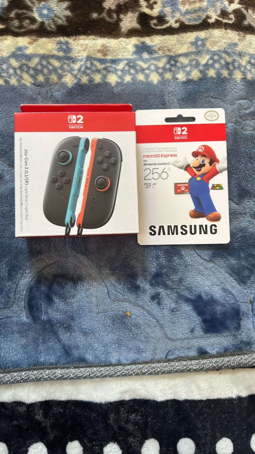 Nintendo Switch 2 Joy-Con and SD Card
