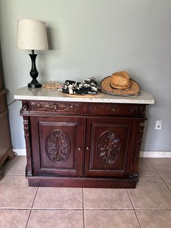 Marble top cabinet