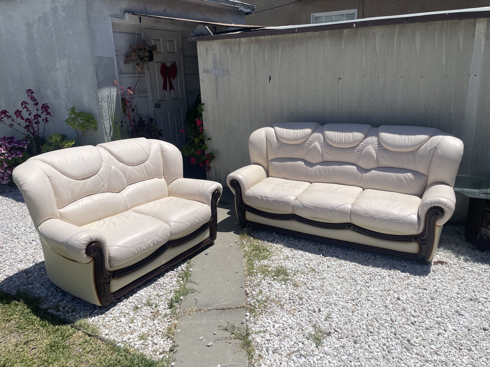 Leather Sofa Set
