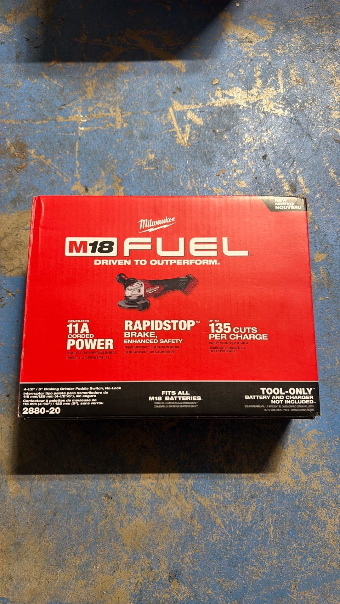 Milwaukee fuel m18 4 1/2 inch to 5 1/2 inch angle grinder Milwaukee M81 fuel 4 1/2 inch to 5 inch angle grinder