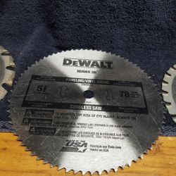 DEWALT 5 3/8" CORDLESS SAW BLADES 