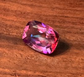 6 CARAT Natural Ceylon Pink Sapphire Cushion Cut Loose Gemstone - Color Changing