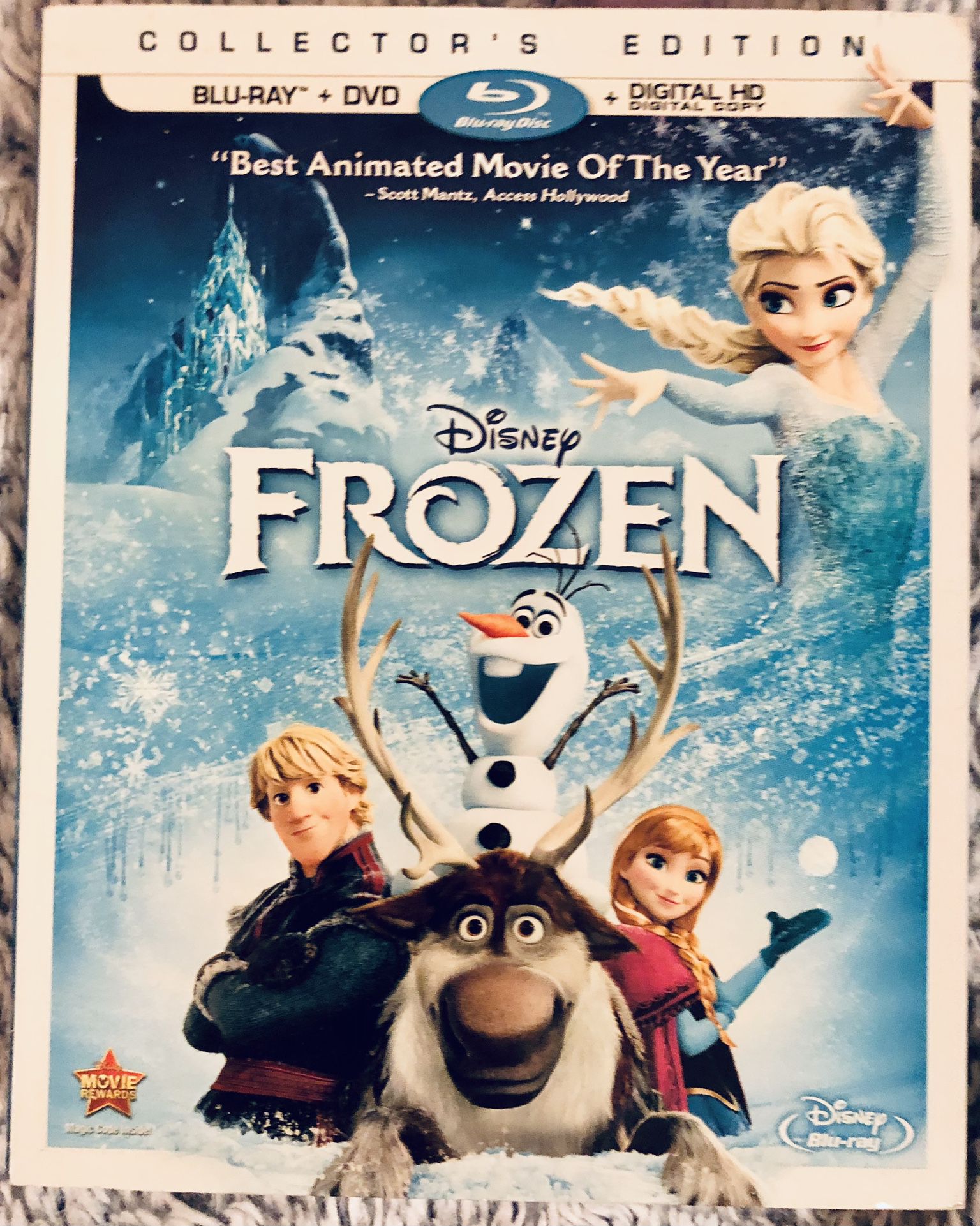 Frozen Disney Blu Ray Dvd Digital HD