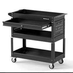 Ironmax Rolling Tool Cart with Locking Drawer
