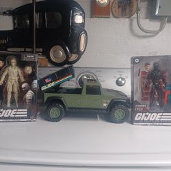 G I Joe Action Figures & Tonka Military Truck 