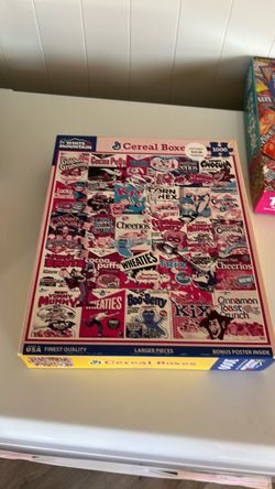 White Mountain Cereal Boxes 1000 Piece Puzzle