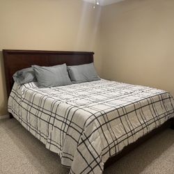 Complete Cal King Bed Frame & Mattress
