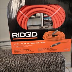 Rigid lay flat air hose