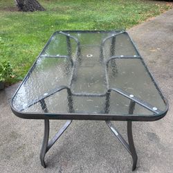 Patio Table - 6ft x 3.5ft - Needs Fresh Paint Job