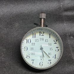 Vintage Pocket Compass Clock Glass Dome Nautical Surveyor Collectible