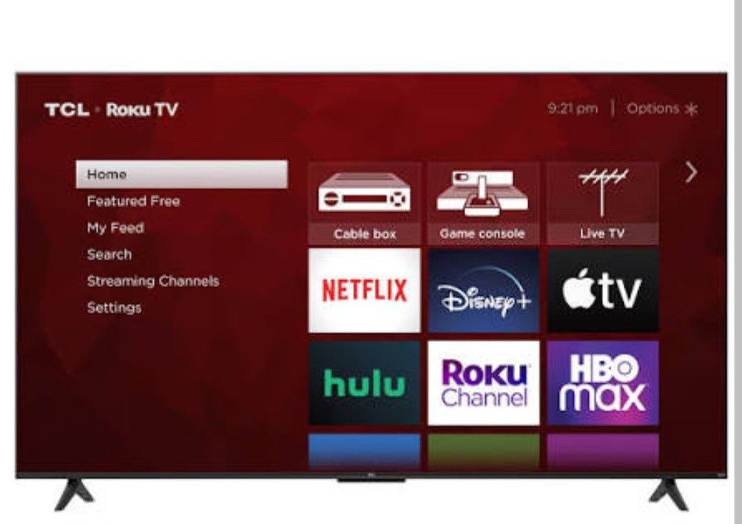 55 Inch TCL Roku UHD Smart Tv With Led Backlights
