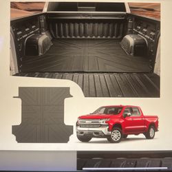 NEW 5.8ft Truck Bed Mat. TPE All Weather Truck Bed Floor Liner. For 2019-2024 Chevy Silverado/GMC Sierra 1500. 