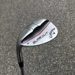 LH Callaway Sure Out 58* Lob Wedge with Steel Shaft