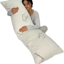 Ultra-Luxury Full Size Body Pillow All USA Best Shredded Memory Foam & Cool-Vent
