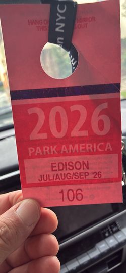 Parking pass for Aug & Sep