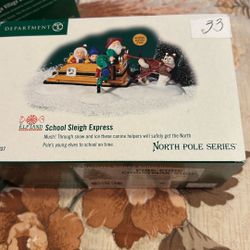 Dept 56 elfland school sleigh Express
