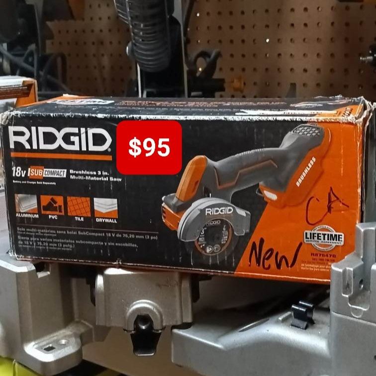 RIDGID 18v SubCompact Brushless 3in. Multi-Material Saw Tool-Only for Sale  in San Bernardino, CA OfferUp