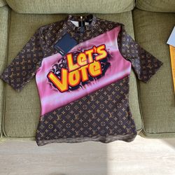 LOUIS VUITTON MONOGRAM LET'S VOTE SHIRT