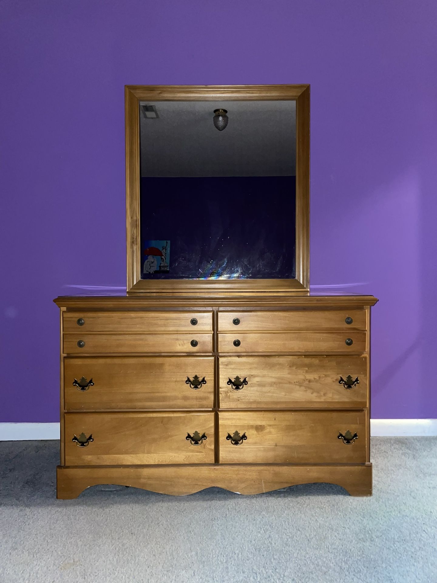 Solid Wooden Dresser & Nightstand Set