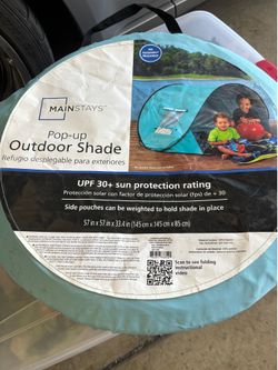 Beach pop up shade