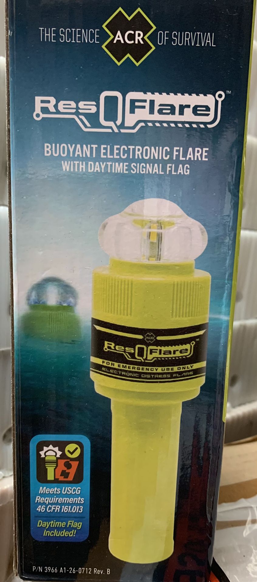 ResQFlare Electronic Distress E Flare and Flag