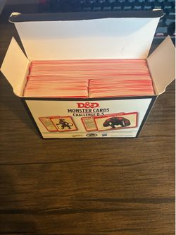 Dungeons & Dragons D&D Monster Cards Challenge 0-5 Box Set