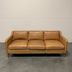 West Elm Hamilton Leather Sofa For